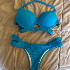 Victoria’s Secret teal push up Bikini